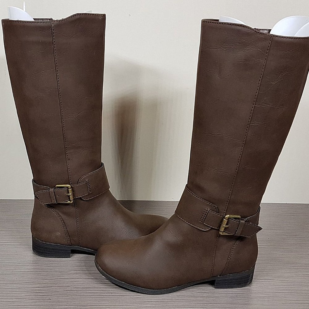 Tucker + Tate Marina Buckle Strap Boot Chocolate Childrens Various Sizes